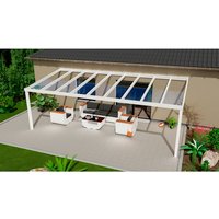 GARDENDREAMS Terrassenüberdachung »Legend«, BxT: 600 x 300 cm, weiß / RAL9016, Glasdach - weiss von GARDENDREAMS