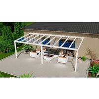 GARDENDREAMS Terrassenüberdachung »Legend«, BxT: 700 x 300 cm, weiß / RAL9016, Glasdach - weiss von GARDENDREAMS