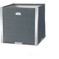 Rattan Pflanzenkübel quadratisch mit Schmuckleiste aus Alu 46 x 46 x 46 cm Alu Grau Rattan Pflanzenkübel quadratisch mit Schmuckleiste aus Alu 46 x 46 x 46 cm Alu Grau von GARDENEAS