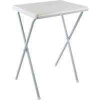 Kleiner weißer Klapptisch PVC platzsparend 52x38 cm von COSMA