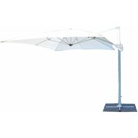 Gardeness - 3x3 mt Gartenschirm mit winddichtem und indoctte Kreuzfahrtbasis - White - White von GARDENESS