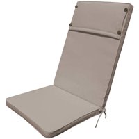 Gardeness - Abnehmbar und wasserdichtes Polyesterkissen mit Rückenlehne 113x49 cm - Tan - Tan von GARDENESS