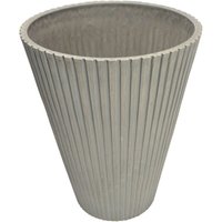 Gardeness - Kleine runde Vase -Außenkegel Tonfasergarten Ø19x22 cm Erica - Black - Black von GARDENESS