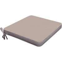 Gardeness - Quadratkissen in wasserdichtem und abnehmbarem Polyester 40 x 40 cm pro Stuhl - Tan - Tan von GARDENESS