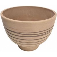 Gardeness - Runder Tondo mit Gartenfaser Gartenschale 13x13x12 cm Buganvillee - Tan - Tan von GARDENESS