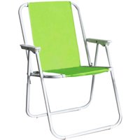 Strandstuhl Sessel mit Armlehnen und Hitch -Stahlstruktur - Chartreuse - Chartreuse von GARDENESS