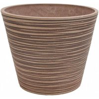 Tondo -Bass -Bassgarten in Tonfaser 34x34x34 cm Ginestra - Tan - Tan von GARDENESS