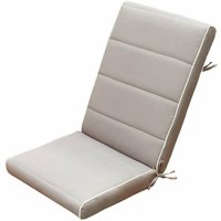 Gardeness - Wasserdichte abnehmbare abnehmbare Polyesterkissen mit mittlerer Rückseite 90 x 40 cm pro Stuhl - Tan - Tan von GARDENESS