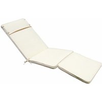 Langes Außenkissen im abnehmbaren Polyester 175x49 cm für Bett - Beige - Beige von GARDENESS