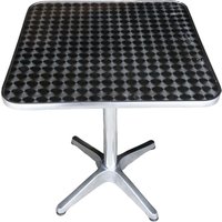 Quadratische Säulentisch in Aluminium wasserdicht 60x60xH70 cm für Bars und Restaurants von GARDENESS