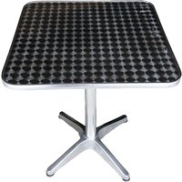 Quadratische Säulentisch in Aluminium wasserdicht 60x60xH70 cm für Bars und Restaurants von GARDENESS