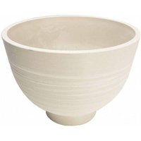 Gardeness - Runder Tondo mit Gartenfaser Gartenschale 13x13x12 cm Buganvillee - White - White von GARDENESS