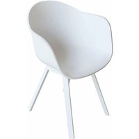 Sessel im Freien im mittleren Aluminium - White - White von GARDENESS