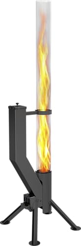 GARDENFLARE Feuerrohr Premium – Große Edelstahl Pelletfackel mit Flamme bis 1,5m & Reinigungsbürste incl., Feuersäule für Garten & Terrasse - Nachhaltiges Ambiente Feuer (Schwarz Pulverbeschichtet) GARDENFLARE Feuerrohr Premium – Große Edelstahl Pelletfackel mit Flamme bis 1,5m & Reinigungsbürste incl., Feuersäule für Garten & Terrasse - Nachhaltiges Ambiente Feuer (Schwarz Pulverbeschichtet) von GARDENFLARE