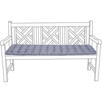 Gardenista - Getuftete Sitzpolster für Outdoor Banken für Rattanmöbel, wasserabweisende 3-Sitzer-Sitzkissen für Gartenterrasse, bequeme weich von GARDENISTA