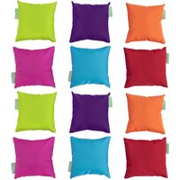 Gardenista - Kleine Outdoor-Kissen, gemischte bunte Mini-Kissen für das Wohnzimmer, 18x18 cm kleine wasserabweisende Spielkissen für den Garten, von GARDENISTA