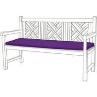 Outdoor 3 Sitzer Sitzkissen für Garten Wasserbeständig, bequem und leicht Sitzkissen für Patio Möbel 143x42x5, Lila - Gardenista von GARDENISTA