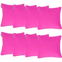 Outdoor-Kopfkissenbezüge, Quadratische Kissen für Gartendekorationen, 45x45 cm Streukissen mit weicher Füllung und abnehmbaren Bezügen, Rosa (8pk) von GARDENISTA