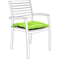 Getuftete Stuhl-Sitzauflage für den Außenbereich mit sicheren Bändern, 40x40 cm wasserabweisendes Stuhlkissen, langlebige Sitzpolsterung für Getuftete Stuhl-Sitzauflage für den Außenbereich mit sicheren Bändern, 40x40 cm wasserabweisendes Stuhlkissen, langlebige Sitzpolsterung für von GARDENISTA