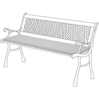 Outdoor-Ersatzbank-Sitzpolster, 120x33x5 cm, wasserabweisendes Bank-Sitzkissen für Terrassenmöbel, langlebige und leichte Gartenbank-Sitzpolsterung von GARDENISTA