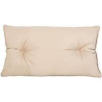 Outdoor-Kissen für Rattanmöbel, wasserabweisende getuftete Kissen mit Krümelschaum-Füllung - Stein (Rückenkissen) (70 x 40 cm) - Gardenista von GARDENISTA