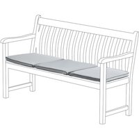 Gardenista - faltbares Sitzpolster für 3-Sitzer-Bank im Freien, 143x52x5 cm, wasserabweisendes Sitzkissen für Terrassenmöbel, langlebige und leichte von GARDENISTA