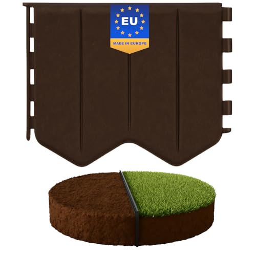 GARDENIX Flexible Rasenkante Braun 1.45m - Kunststoff Mähkante zum einschlagen - Rasenkantenband Beetabgrenzung Beetbegrenzung Langlebig GARDENIX Flexible Rasenkante Braun 1.45m - Kunststoff Mähkante zum einschlagen - Rasenkantenband Beetabgrenzung Beetbegrenzung Langlebig von GARDENIX