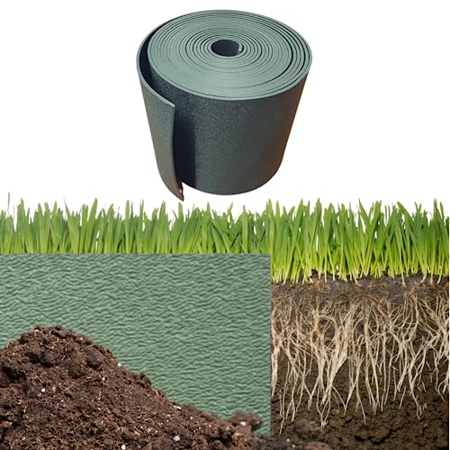 GARDENIX Flexible Rasenkante Kunststoff Beetumrandung Rasenband Länge 6 m, Höhe 15 cm, Grün von GARDENIX