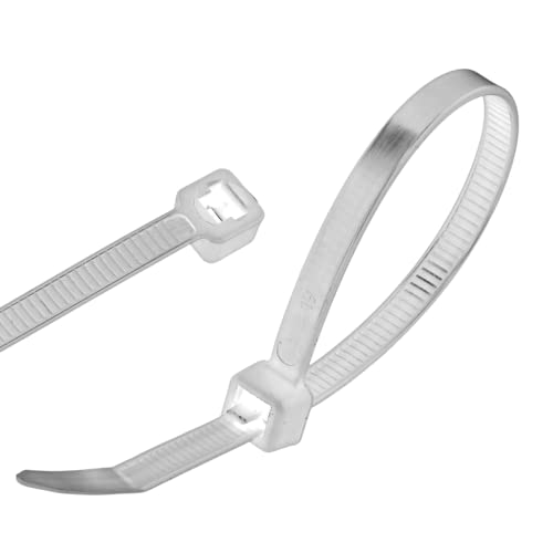 GARDENIX Pflanzenbinder, Kabelbinder 100 Stück (4.8 mm x 200mm, Weiß), Wiederverwendbar, Verstellbarer von GARDENIX