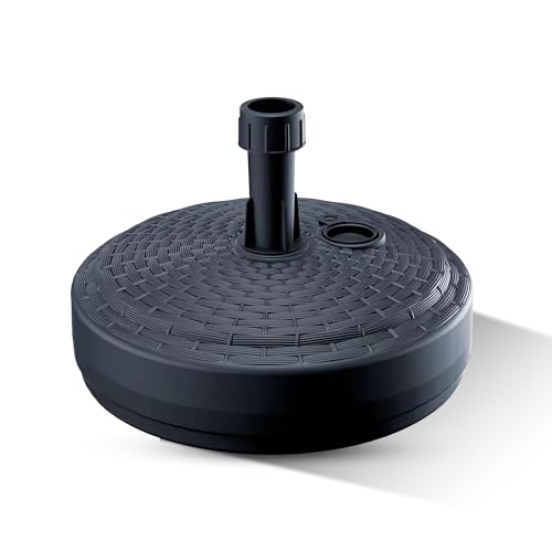 GARDENIX Sonnenschirmständer Rund Anthrazit Rattanoptik aus Kunststoff befüllbar mit Sand, Wasser, Kies zu Garten, Strand, Terrasse -Sonnenschirm Schirmhalter Schirmständer Schirmständer Ständer GARDENIX Sonnenschirmständer Rund Anthrazit Rattanoptik aus Kunststoff befüllbar mit Sand, Wasser, Kies zu Garten, Strand, Terrasse -Sonnenschirm Schirmhalter Schirmständer Schirmständer Ständer von GARDENIX