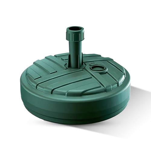 GARDENIX Sonnenschirmständer Rund Grün aus Kunststoff befüllbar mit Sand, Wasser, Kies zu Garten, Strand, Terrasse -Sonnenschirm Schirmhalter Schirmständer Schirmständer Ständer Sonnenschirmfuß GARDENIX Sonnenschirmständer Rund Grün aus Kunststoff befüllbar mit Sand, Wasser, Kies zu Garten, Strand, Terrasse -Sonnenschirm Schirmhalter Schirmständer Schirmständer Ständer Sonnenschirmfuß von GARDENIX