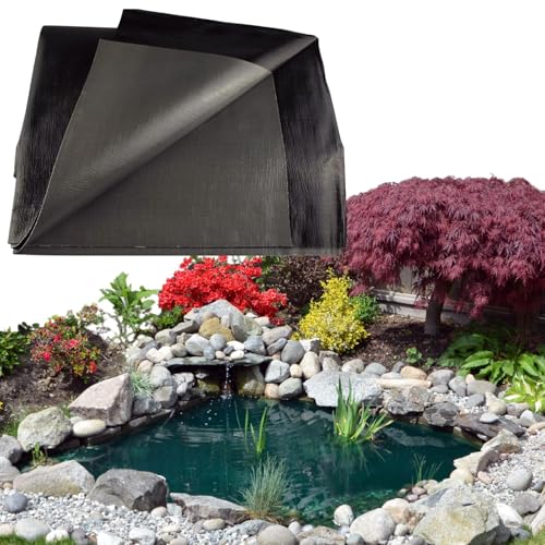 GARDENIX Teichfolie Premium 200gsm 2,5m x 2,5m Wildtiere und Zierteiche - UV Beständig für Fischteiche im Garten Langlebig Reißfest Pool Foundation von GARDENIX