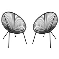 Relaxsessel dalida 2er Set schwarz 304778 Relaxsessel dalida 2er Set schwarz 304778 von GARDENPLEASURE