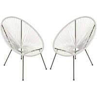 Relaxsessel dalida 2er Set weiß 304779 Relaxsessel dalida 2er Set weiß 304779 von GARDENPLEASURE