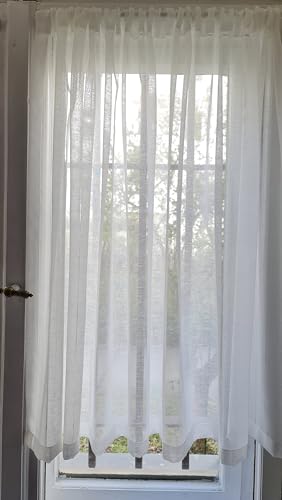 Weiße Polyester-Transparenter Bistro-Küchenvorhang-Mit Verschiedenen Größenoptionen,Modern Design,Einfacher Installation und Reinigung,Vervollständigen Sie Ihre Küchendekoration Weiße Polyester-Transparenter Bistro-Küchenvorhang-Mit Verschiedenen Größenoptionen,Modern Design,Einfacher Installation und Reinigung,Vervollständigen Sie Ihre Küchendekoration von GARDINESTAN JUNG CFO GmbH