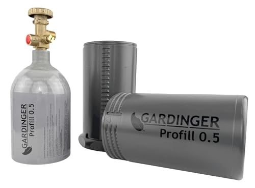 GARDINGER befüllbare Aluminium Propanflasche Profill 0.5 0,425 kg von GARDINGER