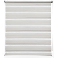 GARDINIA Doppelrollo "de luxe", halbtransparent, Sichtschutz, mit Bohren/ohne Bohren, freihängend, hochwertiges Gesamtkonzept mit silbernen Metallkomponenten von GARDINIA