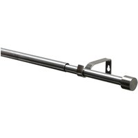 GARDINIA Gardinenstange "Gardinenstangen Set Kos" Ø 19 mm 1 läufig-läufig mit Bohren, Schrauben, Wandmontage, Metall, Ø 19/16 mm von GARDINIA