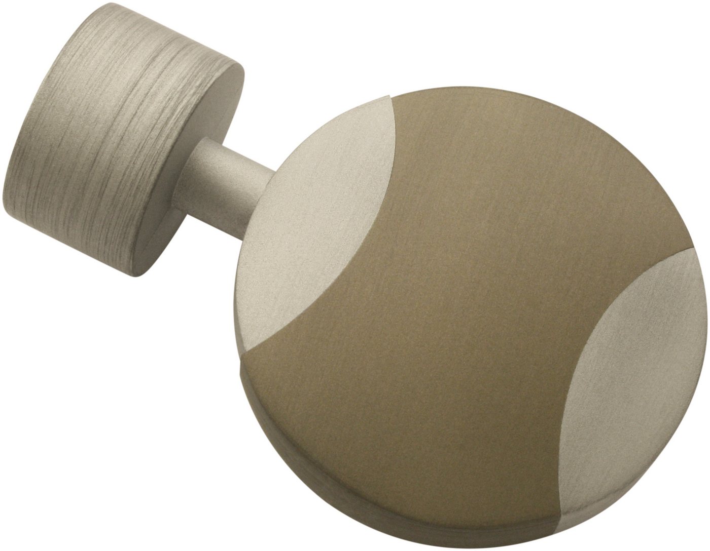 GARDINIA Gardinenstangen-Endstück Disc, (2-St), Serie Gardinenstange Kira von GARDINIA