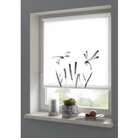 GARDINIA Seitenzugrollo "weiß / Dekor" blickdicht Sichtschutz ohne Bohren freihängend Klemmträger mit Feststellschraube GARDINIA Seitenzugrollo "weiß / Dekor" blickdicht Sichtschutz ohne Bohren freihängend Klemmträger mit Feststellschraube von GARDINIA