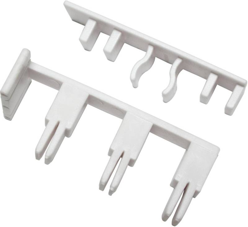 GARDINIA Gardinenstangen-Endstück mit Ausklinkung 3-läufig, (1-St), Serie Flächenvorhang-Technik Atlanta 3-läufig von GARDINIA