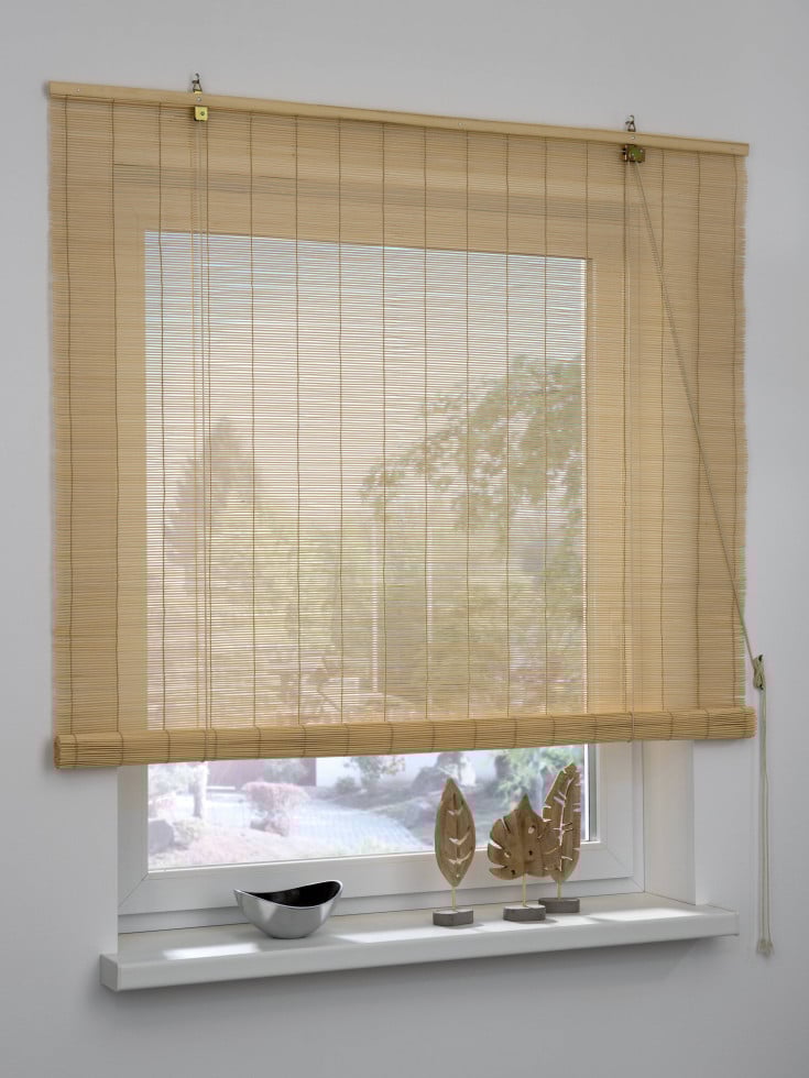 Gardinia Bambus-Rollo natur 100 x 160 cm von GARDINIA