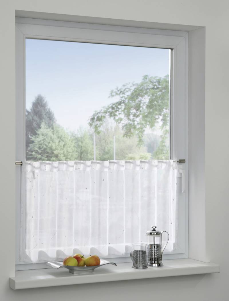 Gardinia Bistrogardine Voile weiß 45 x 140 cm von GARDINIA