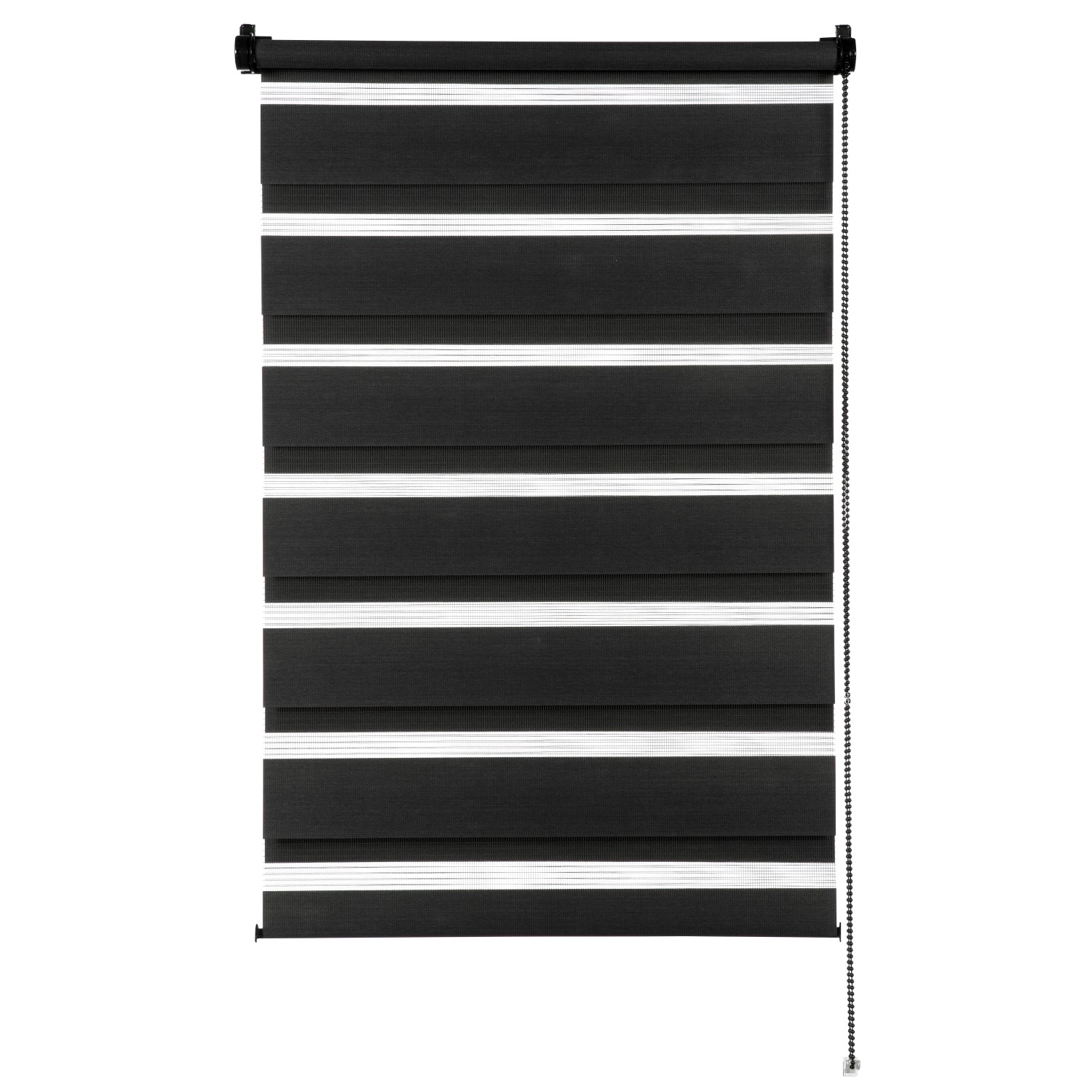 Gardinia Doppelrollo EasyFix 120 cm x 150 cm Schwarz von GARDINIA