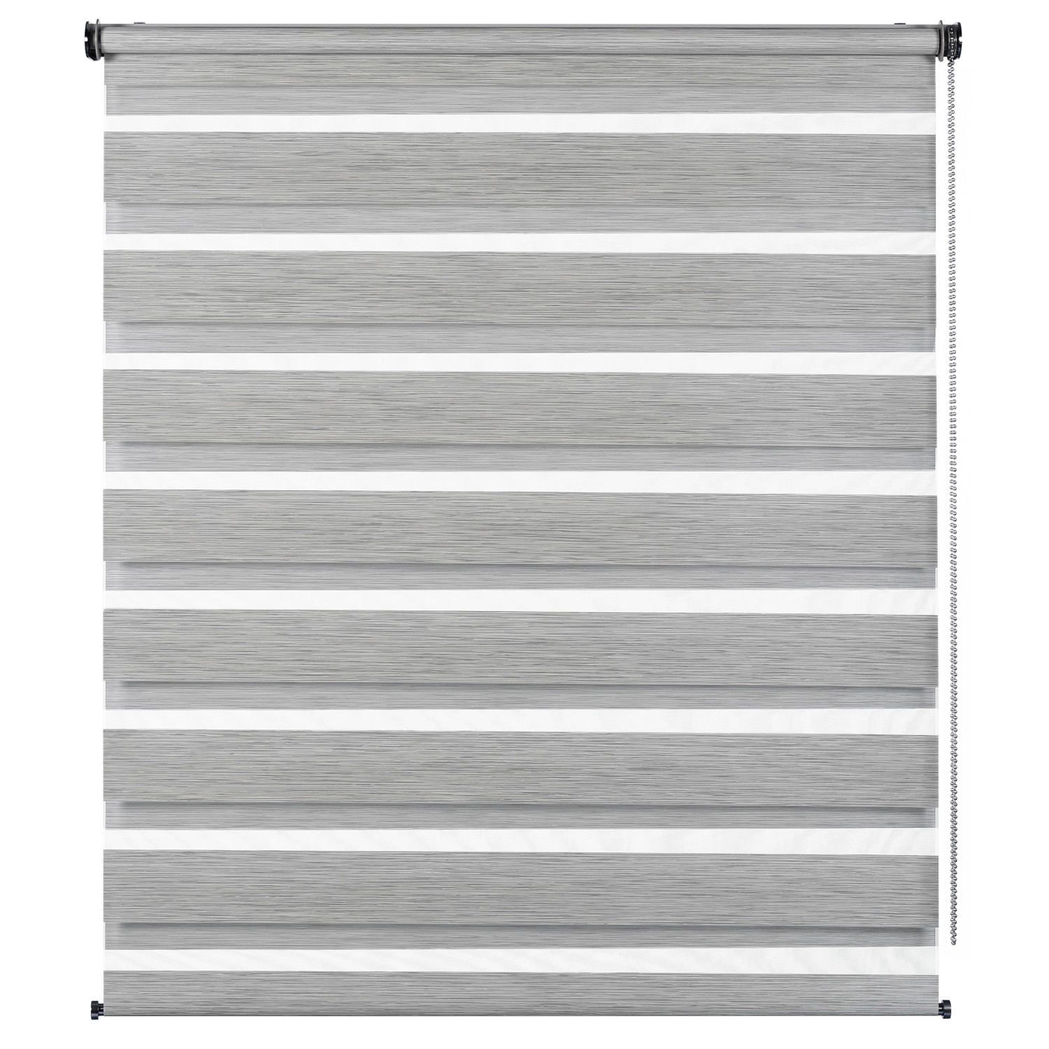 Gardinia Doppelrollo de Luxe 100 cm x 180 cm Grau von GARDINIA