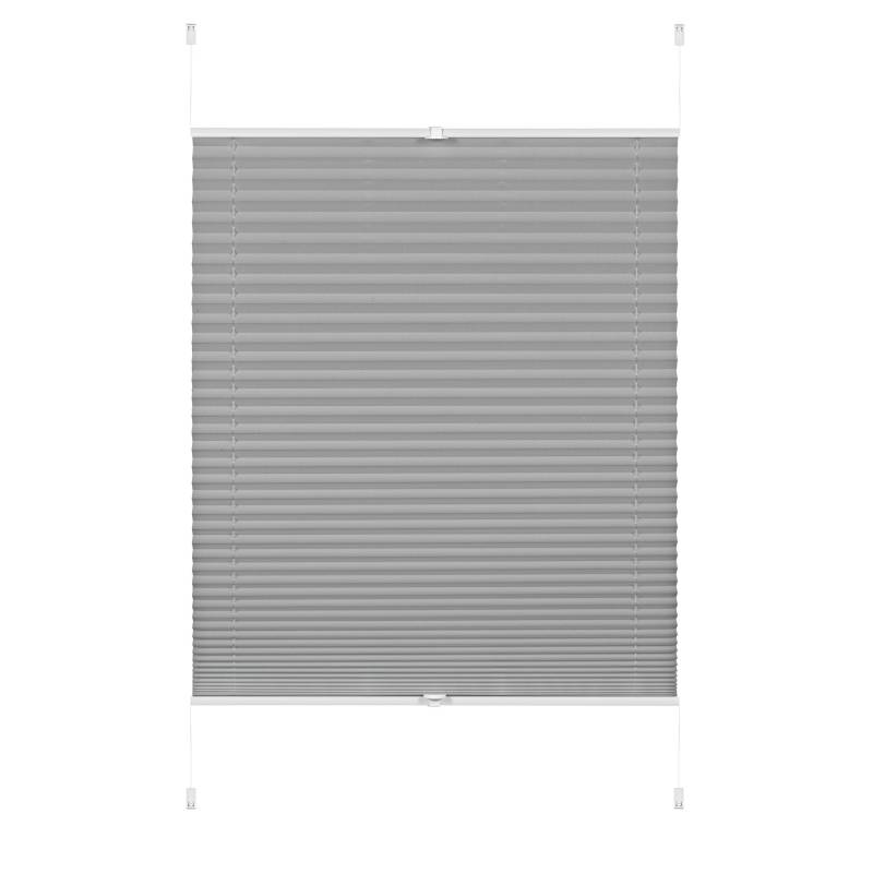 Gardinia EasyFix-Plissee 'Greta' steingrau 70 x 130 cm 7-teilig von GARDINIA