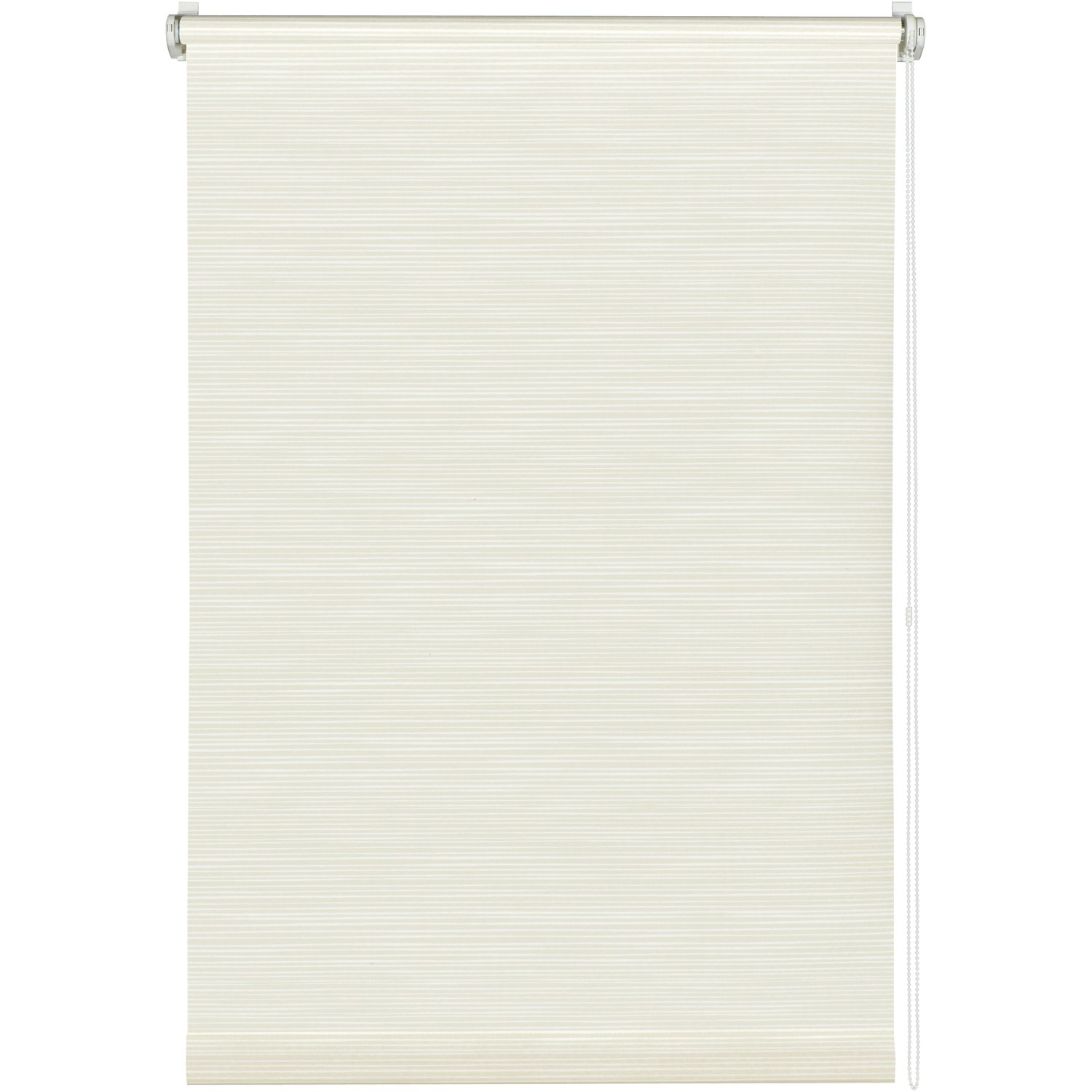 Gardinia EasyFix Rollo Dekor Streifen 60 cm x 150 cm Weiß-Beige von GARDINIA