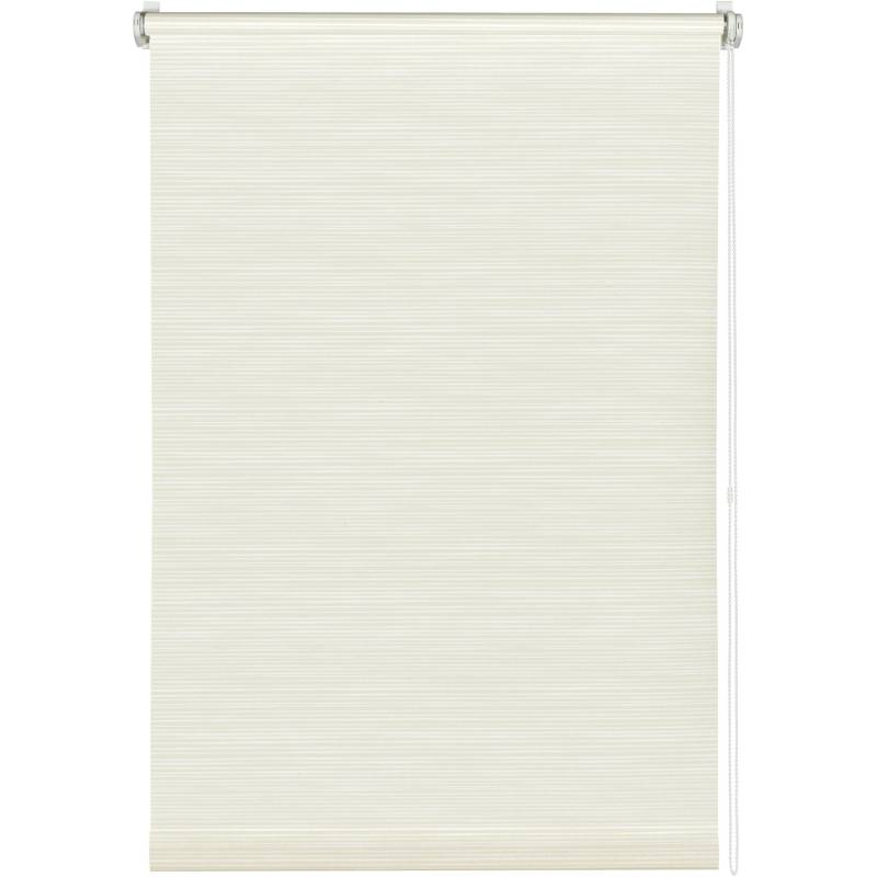 Gardinia EasyFix Rollo Dekor Streifen 60 cm x 150 cm Weiß-Beige von GARDINIA