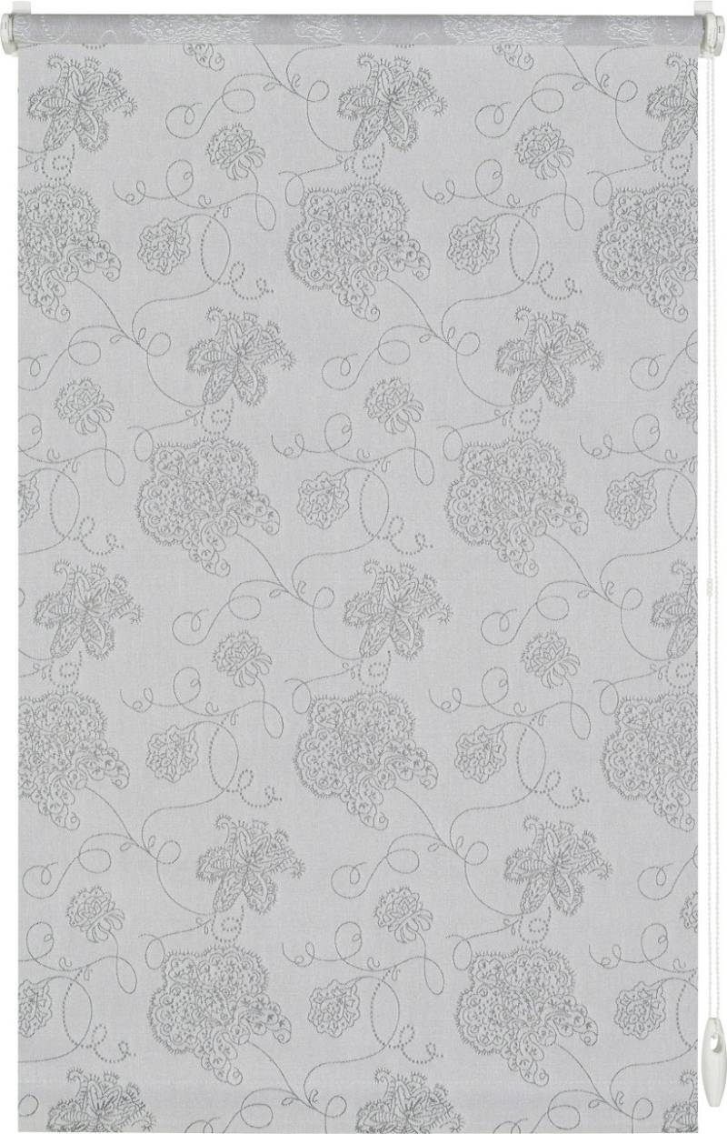 Gardinia EasyFix Rollo bestickt silber 100 x 150 cm von GARDINIA