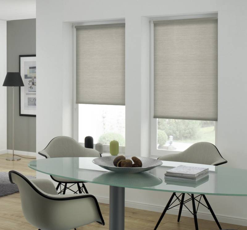 Gardinia EasyFix Rollo grau-melange 120 x 150 cm von GARDINIA